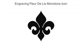Engraving Fleur De Lis Monotone Icon In Powerpoint Pptx Png And Editable Eps Format