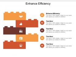 Enhance efficiency ppt powerpoint presentation gallery outline cpb