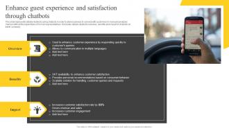 Enhance Guest Experience And Satisfaction Guide On Tourism Marketing Strategy SS