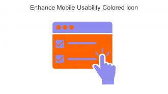 Enhance Mobile Usability Colored Icon In Powerpoint Pptx Png And Editable Eps Format