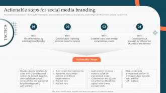 Enhance Product Sales Using Different Branding Strategies Actionable Steps For Social Media Branding