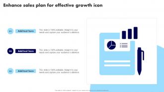 Enhance Sales Plan For Effective Growth Icon