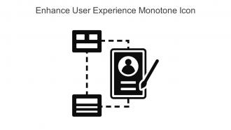 Enhance User Experience Monotone Icon In Powerpoint Pptx Png And Editable Eps Format