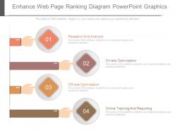 Enhance web page ranking diagram powerpoint graphics