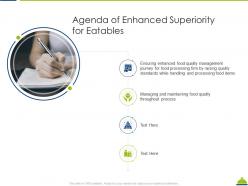 Enhanced superiority for eatables powerpoint presentation slides