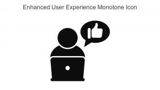 Enhanced User Experience Monotone Icon In Powerpoint Pptx Png And Editable Eps Format