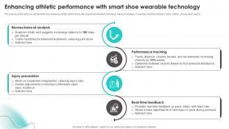 Enhancing Athletic Performance With Smart Shoe Wearable Technology Ppt Sample
