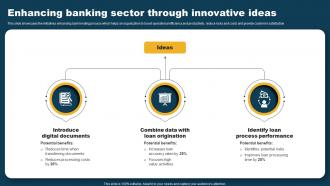 Enhancing Banking Sector Through Innovative Ideas