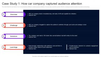 Enhancing Brand Credibility Case Study 1 How Car Company Captured Audience Attention MKT SS V