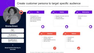Enhancing Brand Credibility Create Customer Persona To Target Specific Audience MKT SS V