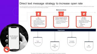 Enhancing Brand Credibility Direct Text Message Strategy To Increase Open Rate MKT SS V