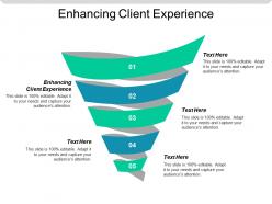 Enhancing client experience ppt powerpoint presentation gallery inspiration cpb