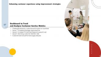 Enhancing Customer Experience Using Improvement Strategies Powerpoint Presentation Slides