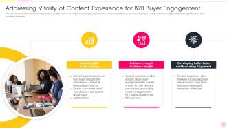 Enhancing Demand Generation B2b World Vitality Content Experience B2b Buyer Engagement