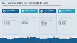 Enhancing Effectiveness Of Commerce Key Reasons For Decline In Customer Retention Rate