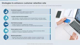 Enhancing Effectiveness Of Commerce Strategies To Enhance Customer Retention Rate