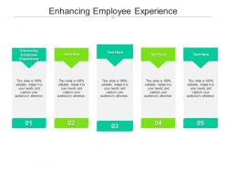 Enhancing employee experience ppt powerpoint presentation infographic template background designs cpb