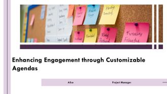 Enhancing Engagement Through Customizable Agendas PPT Slides AT