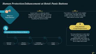 Enhancing Human Protection At Hotel With Panic Buttons Training Ppt