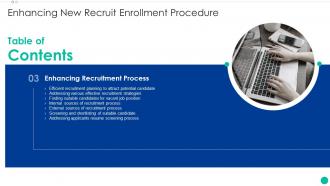 Enhancing New Recruit Enrollment Procedure Process