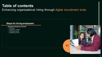 Enhancing Organizational Hiring Through Digital Recruitment Tools Powerpoint Presentation Slides Pre-designed Graphical