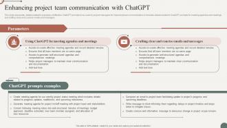 Enhancing Project Team Unleash Power Of Chatgpt Game Changer Management ChatGPT SS