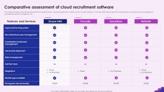 Enhancing Recruitment Process Through Information Comparative Assessment Of Cloud Recruitment Software