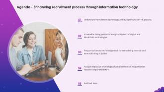 Enhancing Recruitment Process Through Information Technology Powerpoint Presentation Slides