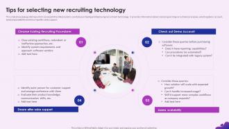 Enhancing Recruitment Process Through Information Tips For Selecting New Recruiting Technology