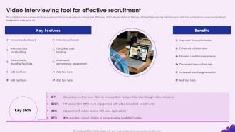 Enhancing Recruitment Process Through Information Video Interviewing Tool For Effective Recruitment