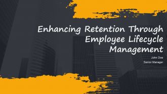 Enhancing Retention Through Employee Lifecycle Management PPT Slides AT