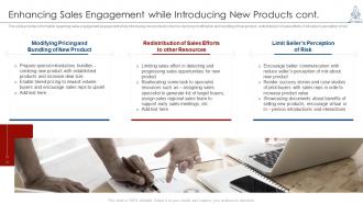 Enhancing sales engagement while introducing managing product launch