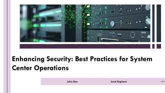 Enhancing Security Best Practices For System Center Operations PPT Slides ACP