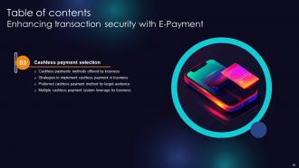 Enhancing Transaction Security With E Payment Powerpoint Presentation Slides Slides Image