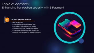 Enhancing Transaction Security With E Payment Powerpoint Presentation Slides Downloadable Image