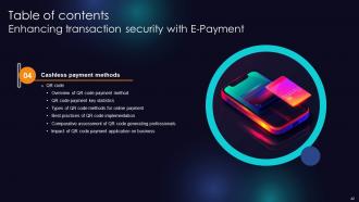 Enhancing Transaction Security With E Payment Powerpoint Presentation Slides Professionally Image