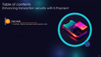 Enhancing Transaction Security With E Payment Powerpoint Presentation Slides Attractive Images