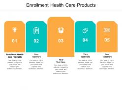 Enrollment health care products ppt powerpoint presentation infographic template clipart images cpb