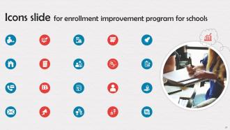 Enrollment Improvement Program For Schools Powerpoint Presentation Slides Strategy CD V Colorful