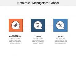 Enrollment management model ppt powerpoint presentation template cpb