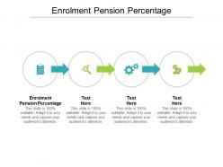 Enrolment pension percentage ppt powerpoint presentation portfolio shapes cpb