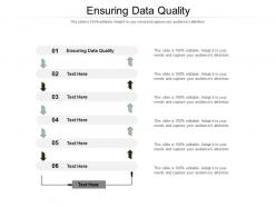Ensuring data quality ppt powerpoint presentation layouts outline cpb