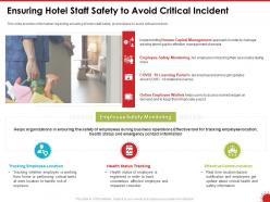 Ensuring Hotel Staff Safety To Avoid Critical Incident Health Ppt Powerpoint Presentation Outline