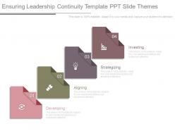 Ensuring leadership continuity template ppt slide themes