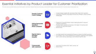 Ensuring Leadership Product Innovation Processes Essential Initiatives By Product Leader
