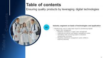 Ensuring Quality Products By Leveraging Digital Technologies Powerpoint Presentation Slides DT CD V Adaptable Captivating
