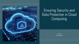 Ensuring Security And Data Protection In Cloud Computing PPT Mockup ACP