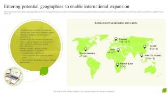 Entering Potential Geographies To Enable Organic Growth As Effective Business Strategy SS