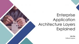 Enterprise Application Architecture Layers Explained PPT Example AT