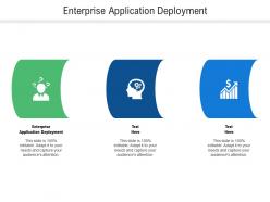 Enterprise application deployment ppt powerpoint presentation slides templates cpb